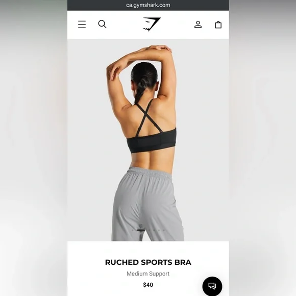 Gymshark Ruched Sports Bra - Picture 5 of 5